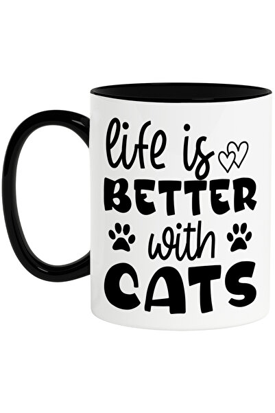 StoryGift Romania Cana pentru iubitorii de pisici cu mesajul in limba engleza...