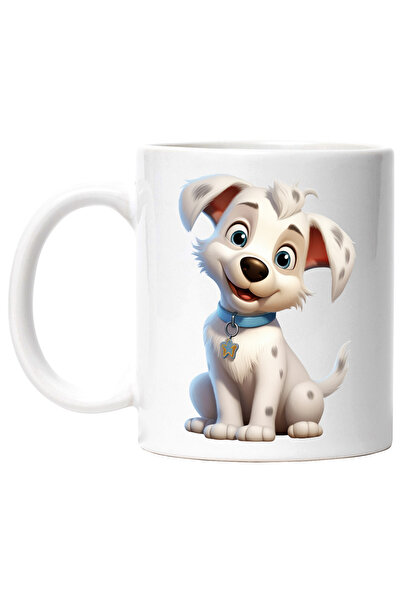 StoryGift Romania Cana cu un catel jucaus, ilustratie, zgarda, bucuros, ascul...