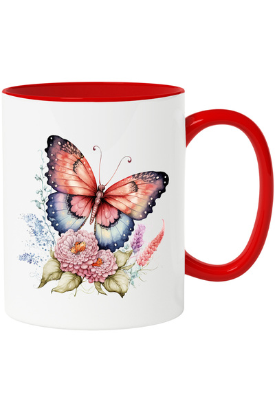 StoryGift Romania Cana cu un fluture | ilustratie | natura | flori | libertat...