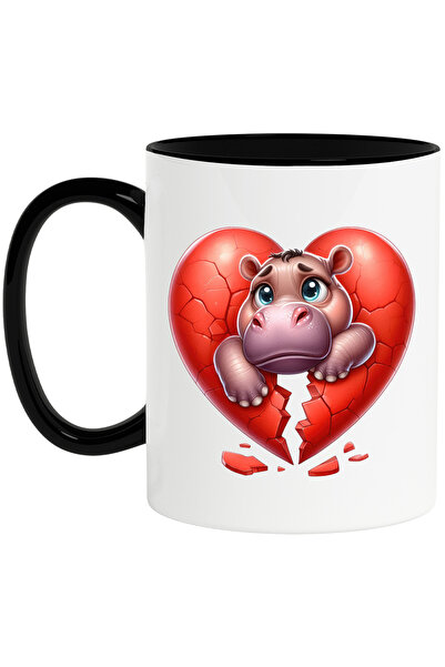 StoryGift Romania Cana cu un hipopotam trist, ilustratie, dezamagire, inima r...