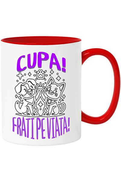 StoryGift Romania Cana Animale batand palma frati pe viata caine pisica, 330m...