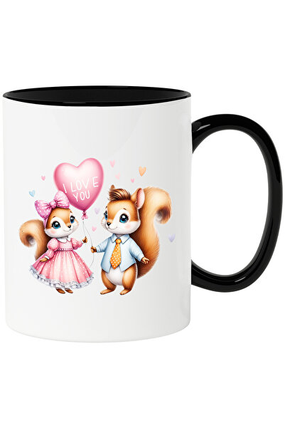 StoryGift Romania Cana cu 2 veverite fericite | ilustratie | Valentine's Day ...