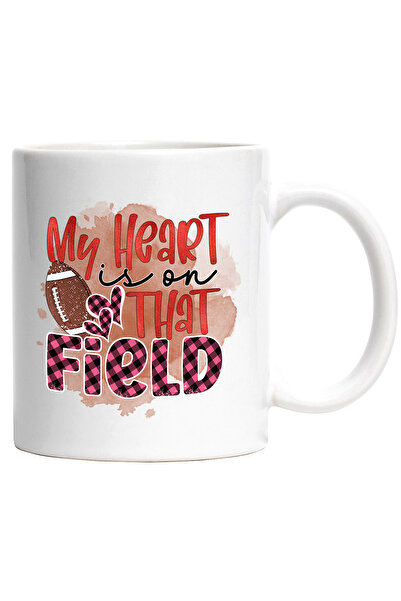 StoryGift Romania Cana cu o minge de forbal american cu mesajul "My heart is ...