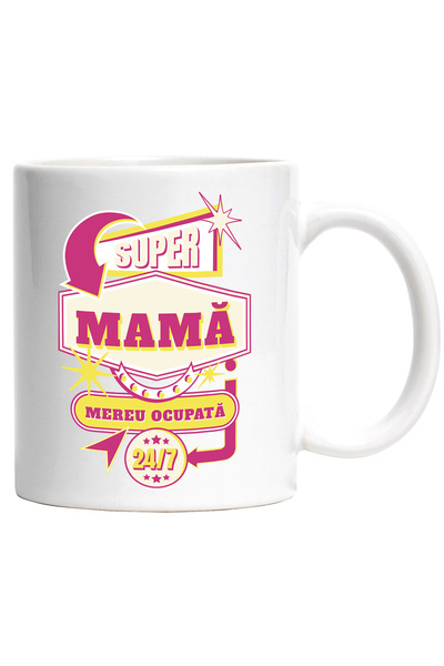 StoryGift Romania Cana super mama mreu ocupata iubire familie ziua mamei, 330...
