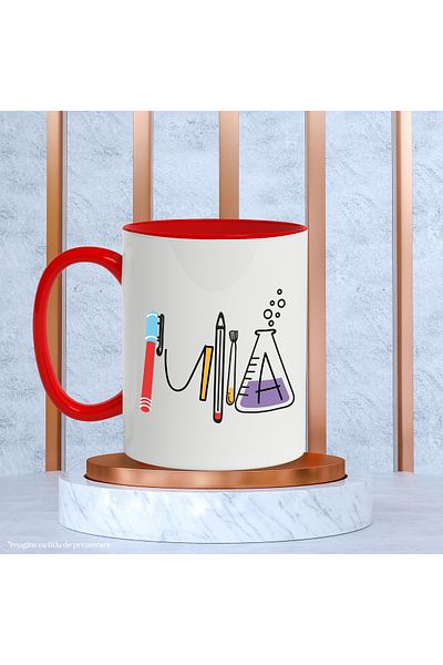 StoryGift Romania Mug With Name Iulia, School, Chemistry, Materials, Algebra, Geometry, 330ml, Ceramics, With, STG