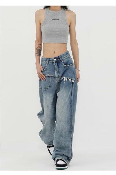 DEEFWEAR Y2K TREND BAGGY  JEAN PANTOLON