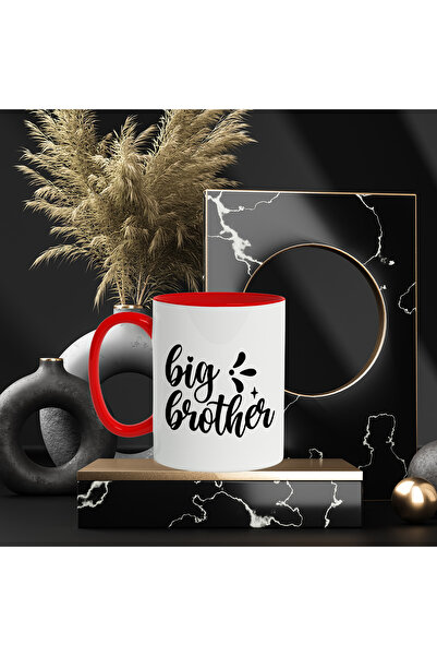 StoryGift Romania Mug for a good and appreciated older brother with a message in English with Handle, With, STG.