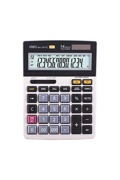 Deli Calculator de birou cu 14 cifre 1671C Deli