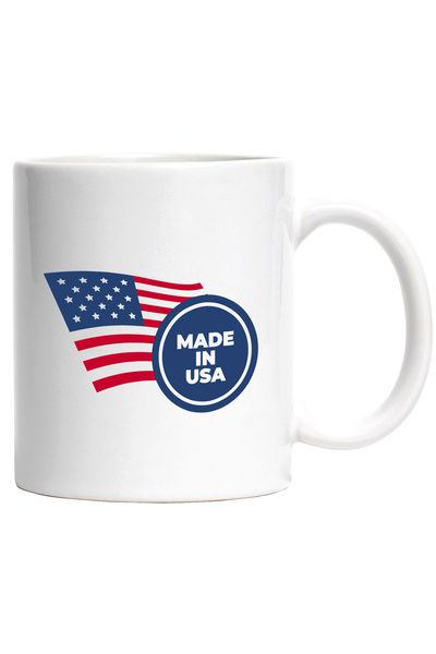 StoryGift Romania Cana Cu Mesaj In Engleza Made In USA, Insigna, America, Ste...