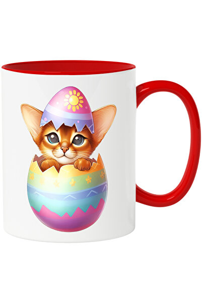 StoryGift Romania Cana cu o pisicuta care iese dintr-un ou spart | ilustratie...