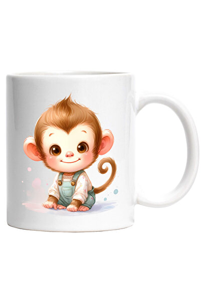 StoryGift Romania Cana cu o maimutica vesela | ilustratie | copilarie | cumin...