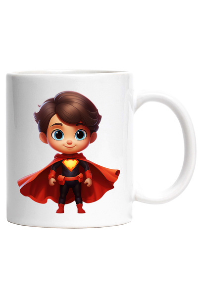 StoryGift Romania Cana cu un baiat in costum de erou | ilustratie | pelerina ...