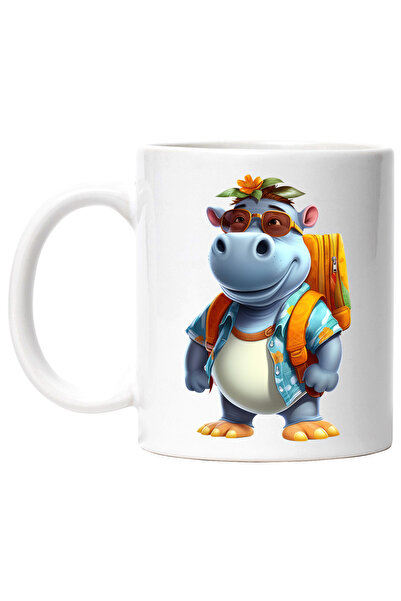 StoryGift Romania Cana cu un hipopotam care pleaca in vacanta | ilustratie | ...