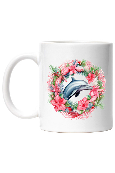 StoryGift Romania Cana cu un delfin | coroana din floricele | frunze | vasc |...