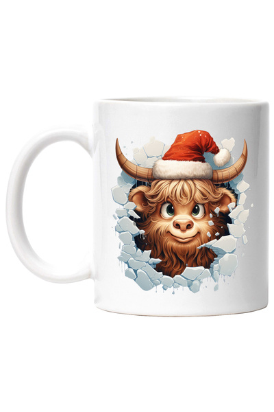 StoryGift Romania Cana cu un zimbru care poarta o caciula de Craciun | ilustr...