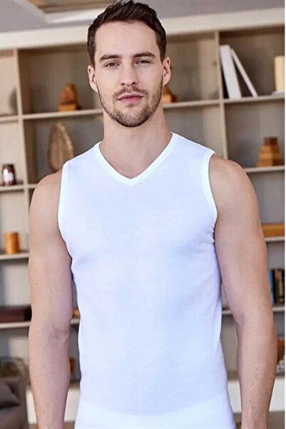 Berrak Ribana Men's V-Neck Sleeveless Badi 1028