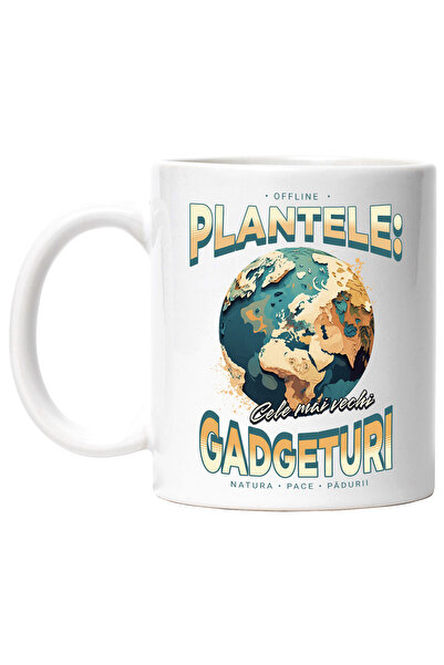 StoryGift Romania Cana planetele cele mai vechi gadgeturi, 330ml, Ceramic cu ...