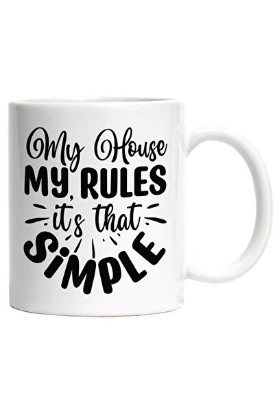 StoryGift Romania Cana cu textul "My house, my rules, it's that simple" - cas...