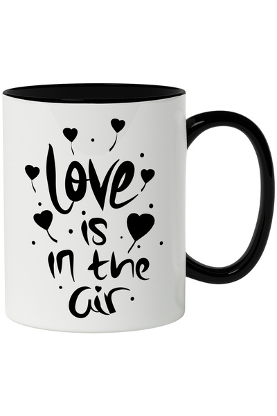 StoryGift Romania Cana Cu Mesaj In Engleza Love Is In The Air, Iubire, Inima,...