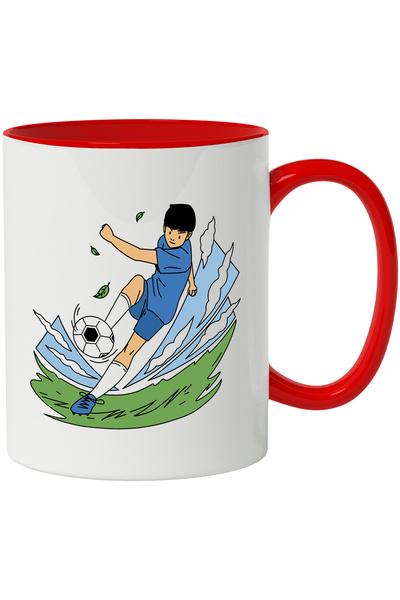 StoryGift Romania Cana Cu Jucator, Iubitori De Sport, Fotbal, Minge, Teren, M...