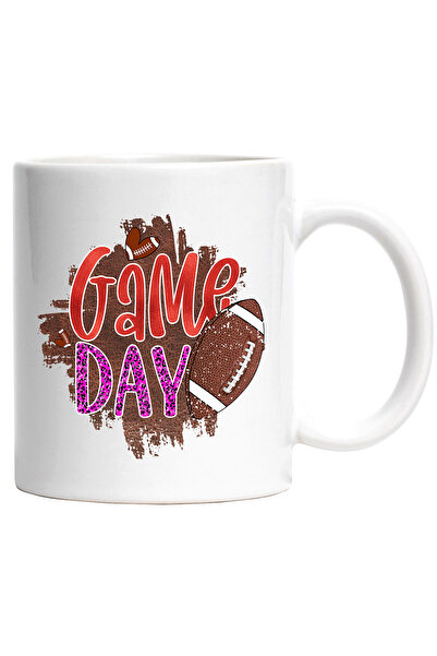 StoryGift Romania Cana cu minge de fotbal american cu mesajul "Game Day", ziu...
