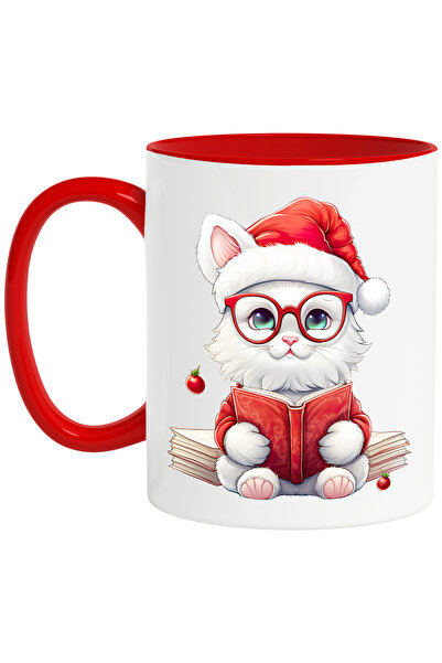 StoryGift Romania Cana cu o pisica alba vesela | tine o carte | ilustratie | ...