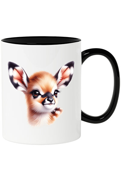 StoryGift Romania Cana cu un pui de caprioara | ilustratie | curioasa | se ui...