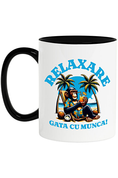 StoryGift Romania Cana cu Maimuta In Costum De Plaja Cu Flori Pe Sezlong Plaj...