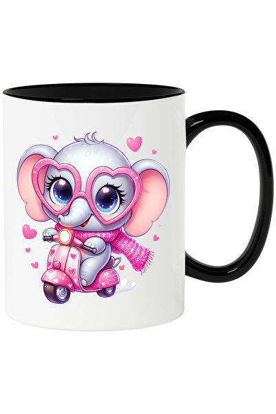 StoryGift Romania Cana cu un elefant care se plimba cu scuterul | ilustratie ...