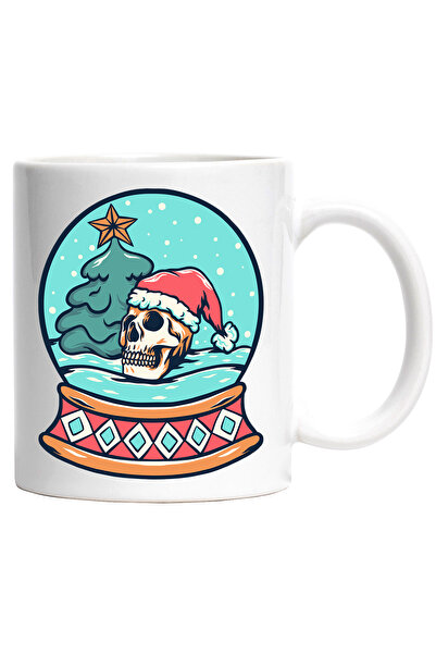 StoryGift Romania Cana Cu Glob De Zapada, Fes Craciun, Brad, Stea, Craniu, Mu...