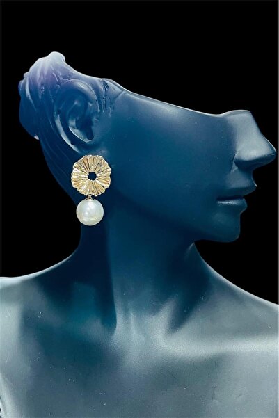 TRENDTAKI vintage inci güneşi küpe gold kaplama 307