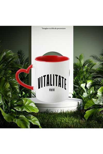 StoryGift Romania Mug The Word Vitality, Motivational, Self Help, Self-Understanding, Appreciation, With ,STG.