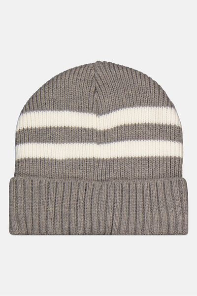 Levi's Men Embroidered Brand Logo Knitted Beanie, Grey