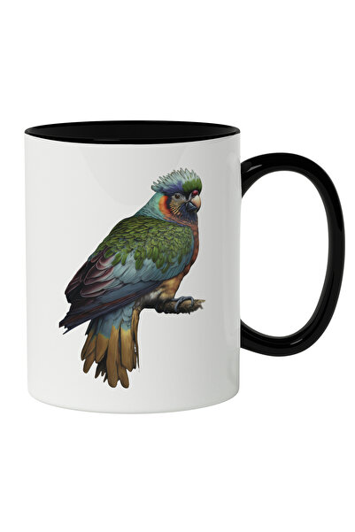 StoryGift Romania Cana Cu Pasare Papagal Tropical Colorat, Pasare Cu Coroana ...