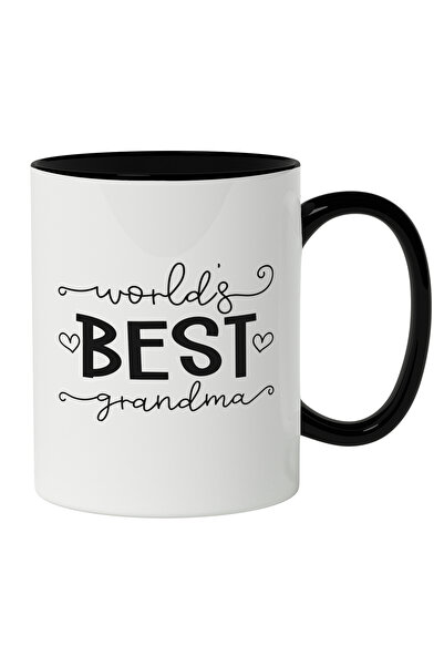 StoryGift Romania Cana Cu Text In Engleza Negru World's Best Grandma, Cei Mai...