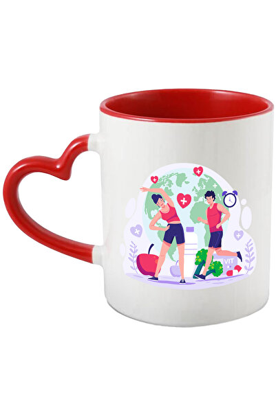 StoryGift Romania Cana Cu Exercitii, Sport, Sanatate, Alimentatie, Multicolor...