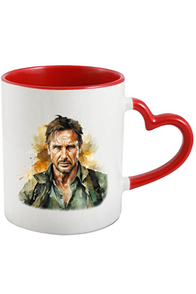 StoryGift Romania Cana Cu Liam Neeson, Actor, Celebritate, Filme De Actiune, Multicolor 330 ml, Ce, Cu Maner Inim