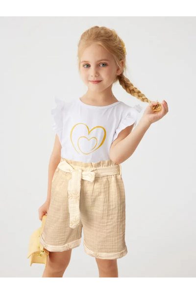 By Piera 100% органічна бавовняна муслінова шорти 0662