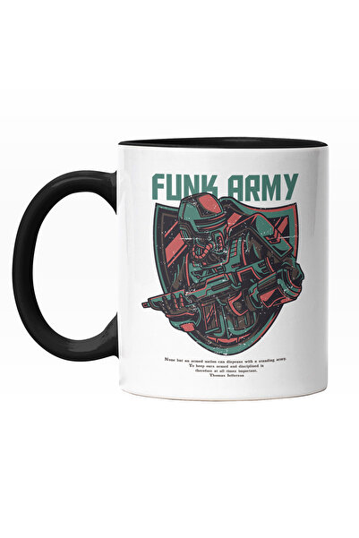 StoryGift Romania Cana Cu Om In Armura DE Fier Soldat Cu Arma, Text In Englez...