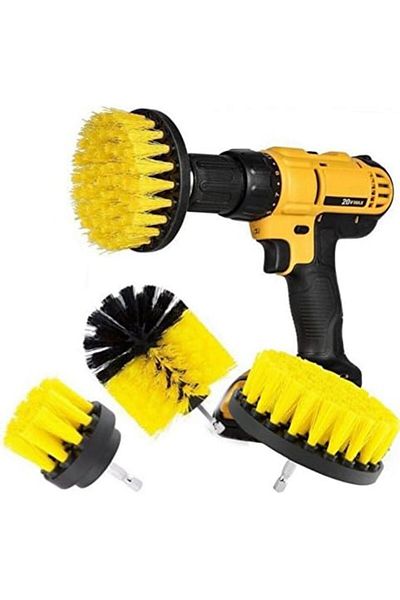 Generic Drill Brush 3pcs Scrub Brush Kit – Power Scrubber for Car, Bathroom, Floor, Laundry, Quick Cleaning
