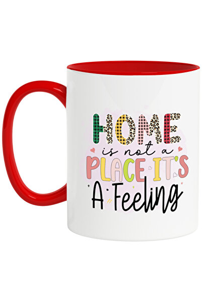 StoryGift Romania Cana cu mesajul "Home is not a place, it's a feeling", ilus...