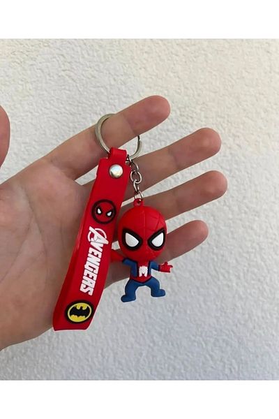 NEMOPHİLA 3D Spiderman Figured Silicone Keychain Set of 3 & Bag Accessory