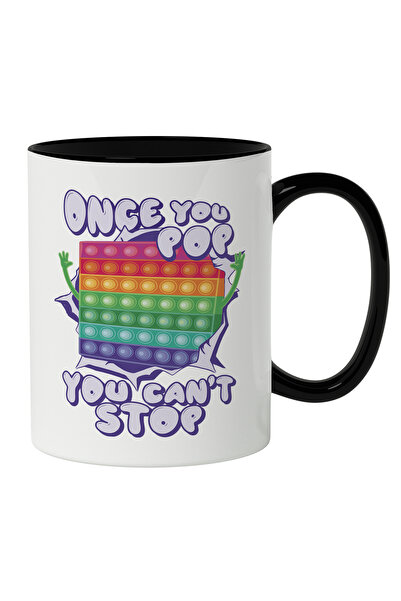 StoryGift Romania Cana Cu Jucarie Poppin, Mesaj Once You Pop You Can't Stop, ...