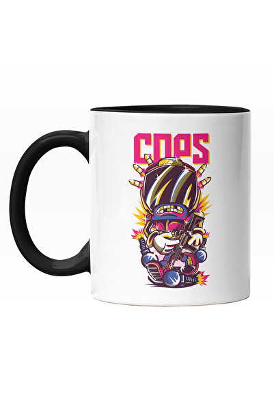 StoryGift Romania Cana Cu Portret Robot Colorat Stralucitor Cu Dinti De aur, ...