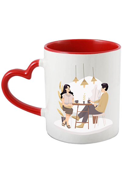 StoryGift Romania Cana Cu Cafenea, Masa, Lampa, Intalnire, Cuplu, Cafea, Plan...