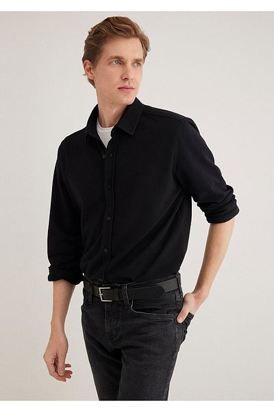 Mavi Schwarzes Hemd Slim Fit / Slim Fit 0211583 -900