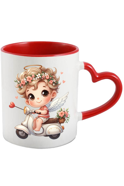 StoryGift Romania Cana cu un bebelus care conduce un scuter | ilustratie | Cu...