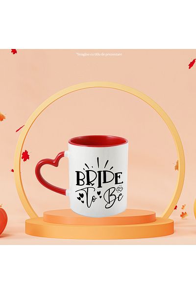StoryGift Romania Mug with hearts and the text in English "Bride to be" - bride to be, With,STG