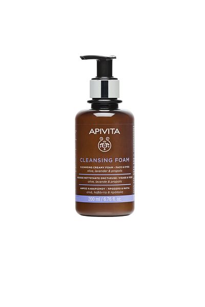 Apivita Reinigende Schaumcreme – Gesicht Und Augen Schäumender Gesichtsreiniger Und Make-up-entferner Apivi