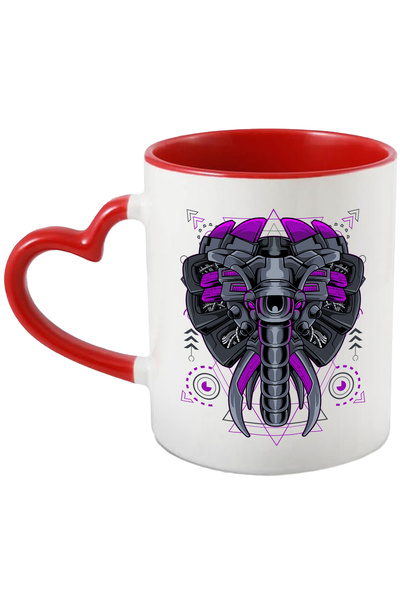 StoryGift Romania Cana Cu Fluture, Robot, Mecha, Cyberpunk, Aripi, Ochi, Cabl...